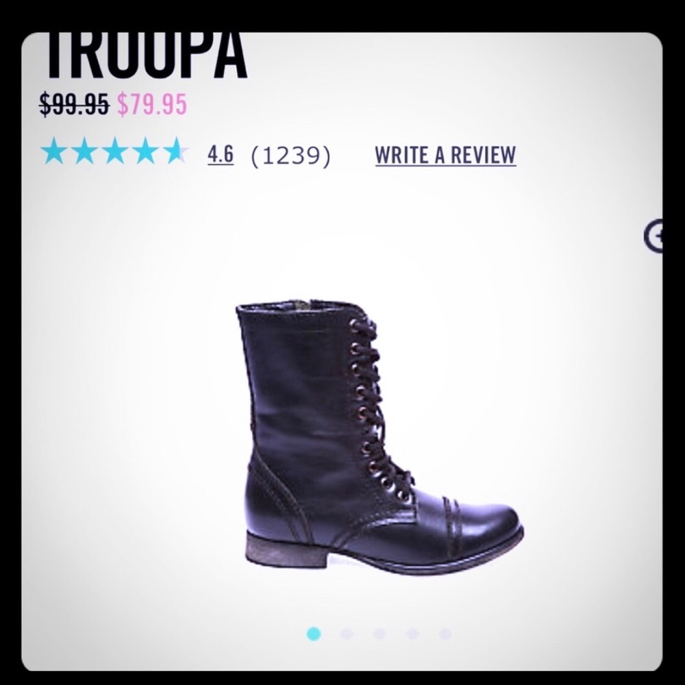 Steve Madden trendy combat boots